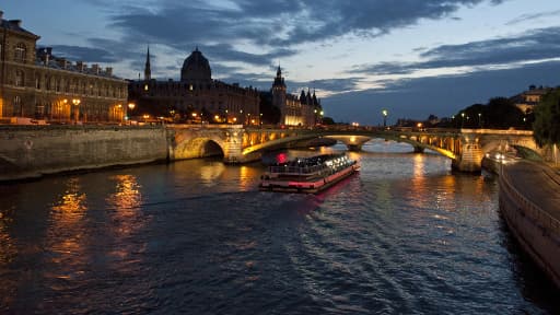 Vue générale de la Seine, en juillet 2014.