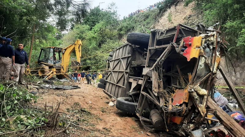 Un bus a chuté dans un ravin au Mexique le 5 juillet 2023