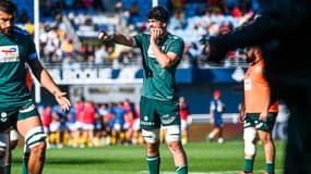 Hugo Auradou lors du match Perpignan-Pau (11-10, Top 14), le 5 octobre 2024
