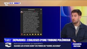 Dans les coulisses de la tribune de souien à Gérard Depardieu