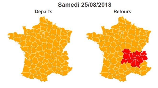 Retour de vacances: Bison Futé voit orange pour la journée de samedi Retour de vacances: Bison Futé voit orange pour la journée de samedi