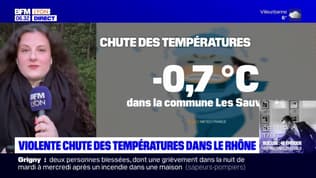 -0,7°C aux Sauvages: violente chute des températures dans le Rhône