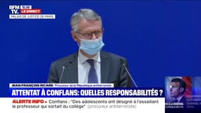 Procureur national sur Conflans: "Il est clair que le professeur était nommément désigné comme une cible sur les réseaux sociaux"