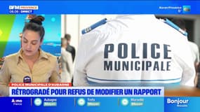Police municipale d'Aubagne. Rétrogradé pour refus de modifier un rapport.