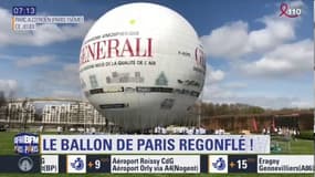 Le ballon de Paris de retour dans le parc André-Citroën