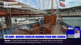 Seine-Maritime: à Fécamp, un navire recherche de jeunes marins