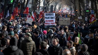 La manifestation contre la réforme des retraites le 7 février 2023 à Lyon