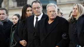 Jean Reno lors des obsèques de Johnny Hallyday à Paris, le 22 février 2018