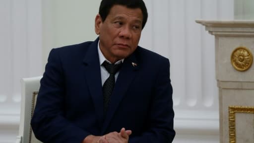 Le président philippin Rodrigo Duterte à Moscou le 23 mai 2017