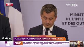 "Certains veulent mettre la France à feu et à sang" 