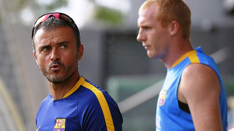 Luis Enrique et Jérémy Mathieu
