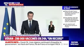 Olivier Véran: "D'après l'Agence nationale de sécurité du médicament, il n'y a pas lieu de suspendre la vaccination par AstraZeneca"
