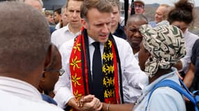 Emmanuel Macron à Mayotte le 19 décembre 2024