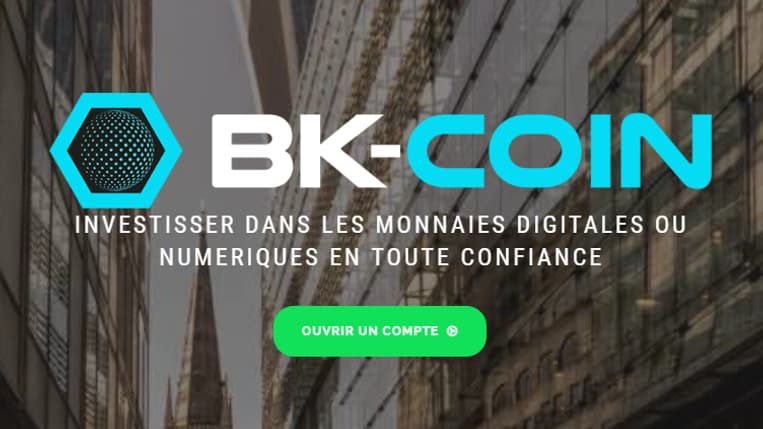 Le site BK-Coin inspire peu de confiance au premier abord.
