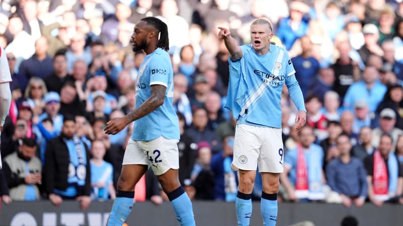 Manchester City-Arsenal: la grosse colère d'Haaland après s'être fait arracher son sous-maillot par Gabriel