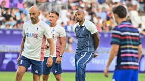 Thierry Henry lors du quart de finale des Jeux olympiques France-Argentine, le 2 août 2024.