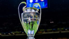 Le trophée de la Ligue des champions lors du match Inter-Feyenoord (2-1, 8e retour), le 11 mars 2025