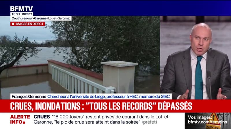 Crues: "Écoutez les consignes des secours et évacuez votre logement", alerte François Gemenne, membre du GIEC