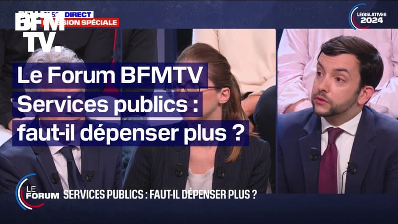Le Forum BFMTV - Services publics: faut-il dépenser plus?