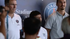 Laurent Blanc et Zlatan Ibrahimovic