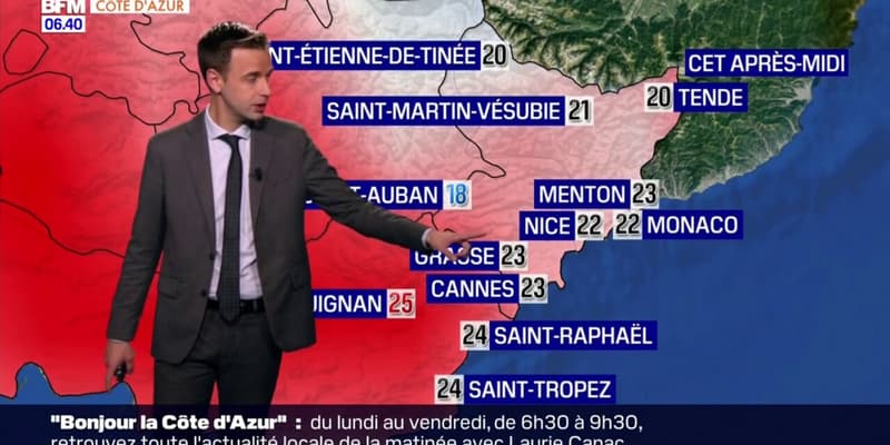 Météo Côte d’Azur: un beau ciel bleu ce vendredi, 22°C à Nice