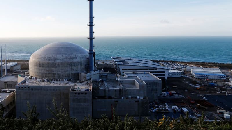 Le chantier du réacteur nucléaire EPR à Flamanville