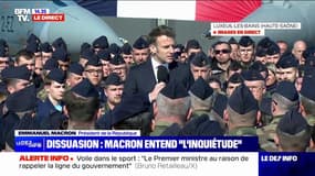 "Nous savons ce qu'être occupé signifie": Emmanuel Macron s'exprime sur la guerre en Ukraine depuis la base aérienne de Luxeuil 