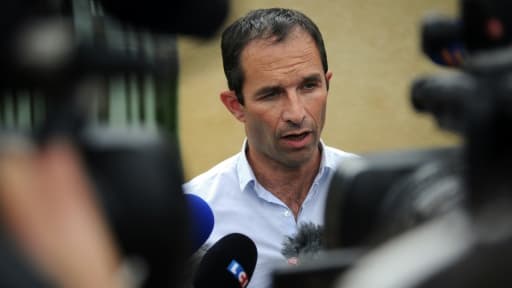 Benoît Hamon le 27 août 2015 à Marennes dans le sud de la France