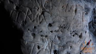 Les signes ont été découverts l'année dernière dans une cave du nord de l'Angleterre.