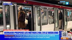 Elections métropolitaines : Bruno Bernard propose des métros en service 24h/24 les week-ends