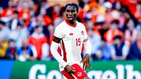 Moïse Bombito, lors d'un match amical avec le Canada contre les Pays-Bas