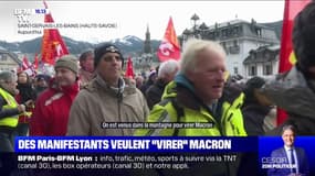 Contre la réforme des retraites, des manifestants veulent interpeller Emmanuel Macron à Saint-Gervais-les-Bains