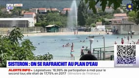 Sisteron: le plan d'eau a ouvert 