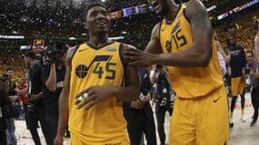 Donovan Mitchell et Derrick Favors