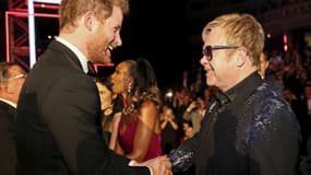 Le Prince Harry et Elton John
