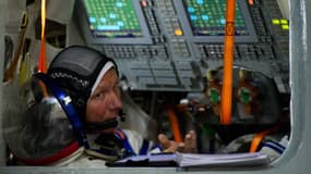 Guennadi Padalka lors d'un entraînement avant une mission à bord de l'ISS, le 5 mars 2015.