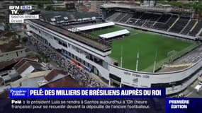 Des milliers de Brésiliens viennent rendre un ultime hommage au roi Pelé au stade de Santos