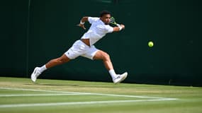 Arthur Fils durant son match du troisième tour à Wimbledon, le 6 juillet 2024