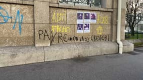 Des tags de menaces de mort visant Renaud Payre ont été découverts jeudi 10 mars sur les façades du campus de Sciences Po Lyon
