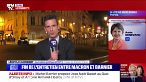 Gouvernement: l'entretien entre Emmanuel Macron et Michel Barnier à l'Élysée est terminé