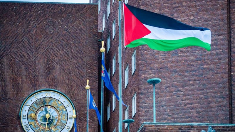 Norvège: le drapeau palestinien hissé devant l'Hôtel de ville d'Oslo