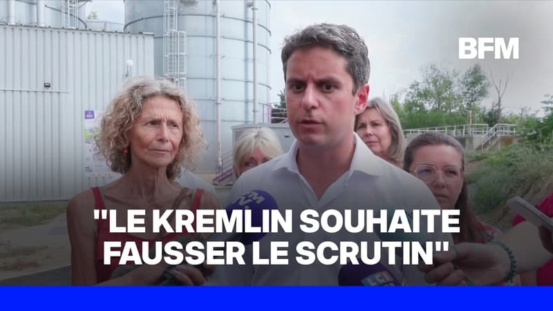 Présidentielle: "Le Kremlin souhaite fausser les résultats" du scrutin, assure Gabriel Attal