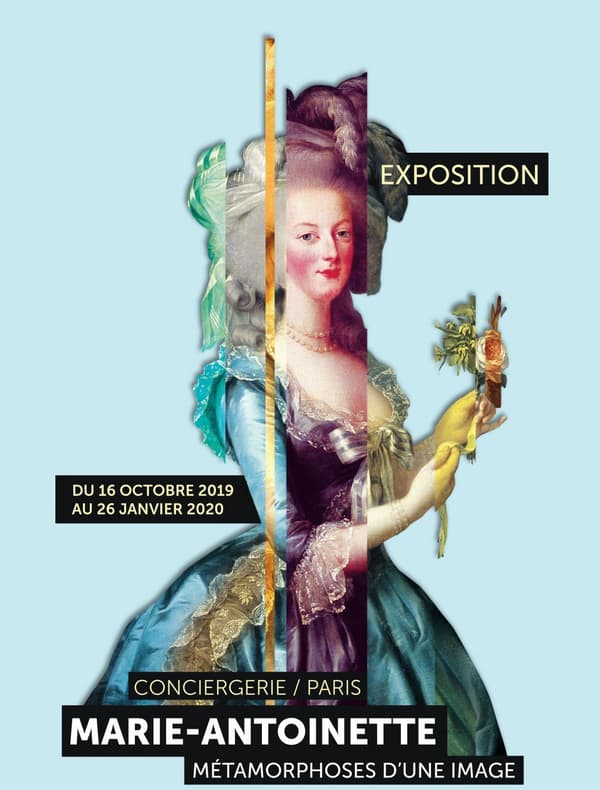 L'affiche de l'exposition que consacre la Conciergerie à Marie-Antoinette.