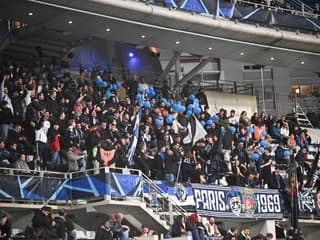 Les supporters du Paris FC lors du match face à Laval (1-0, L2), le 4 octobre 2024