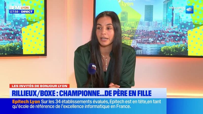 Lilia Cherifi, championne de France de boxe anglaise poids légers, était l'invitée de Bonjour Lyon