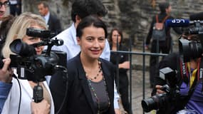 Cécile Duflot lors de son arrivée aux journées parlementaires, jeudi.