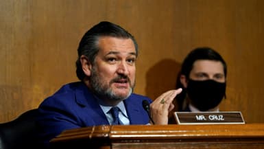 Le sénateur républicain Ted Cruz lors d'une réunion d'une commission du Sénat des Etats-Unis le 10 novembre 2020 à Washington  
