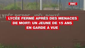 Lycée fermé après des menaces de mort: un jeune de 15 ans en garde à vue