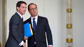 Manuel Valls et François Hollande, le 23 septembre 2015.