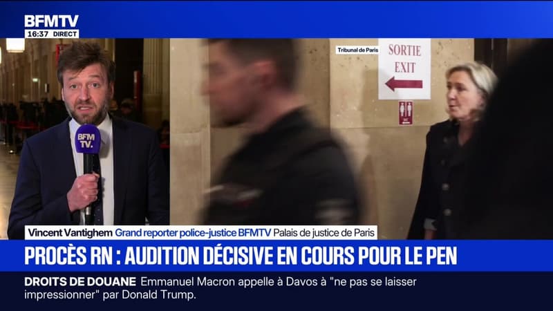 Procès en appel du RN: longuement questionnée par la présidente, Marine Le Pen conteste en bloc l'existence d'un "système"